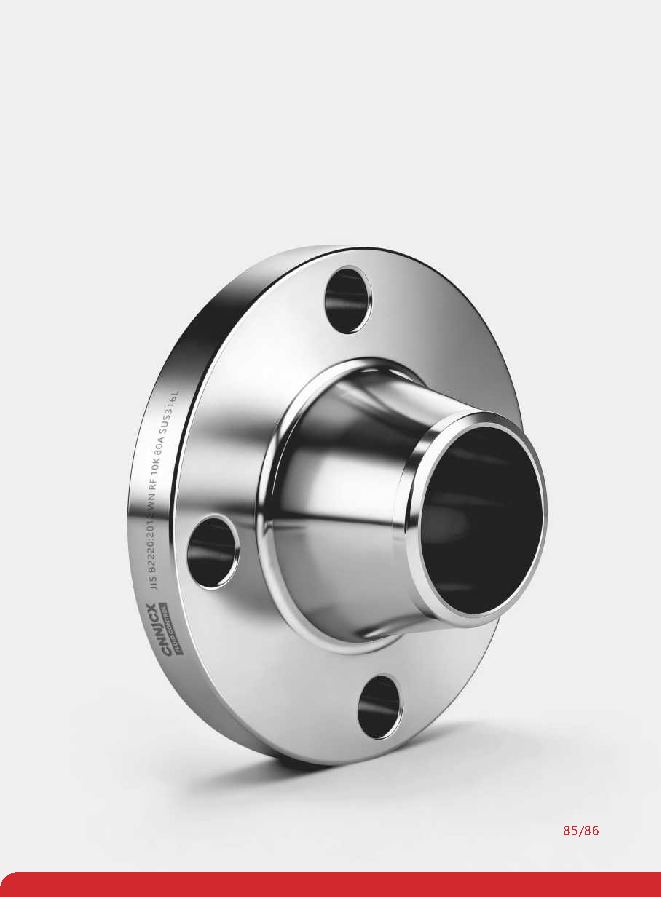 JIS Standard Welding Neck Flange (WN) product visual